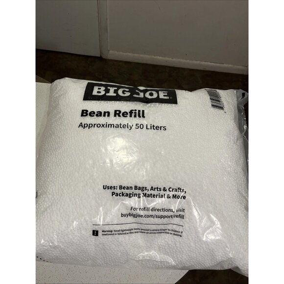 Big Joe Bean Refill Polystyrene Beans for Bean Bags or Crafts 50 Liters - Picture 2 of 4
